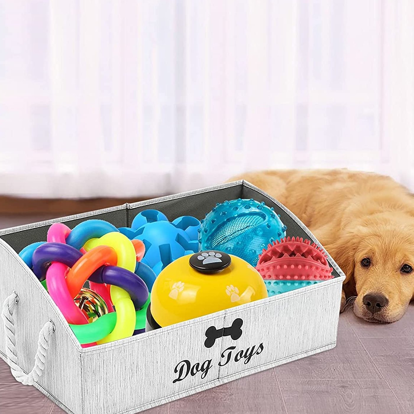 Pet Toy Storage Basket - studio image 3