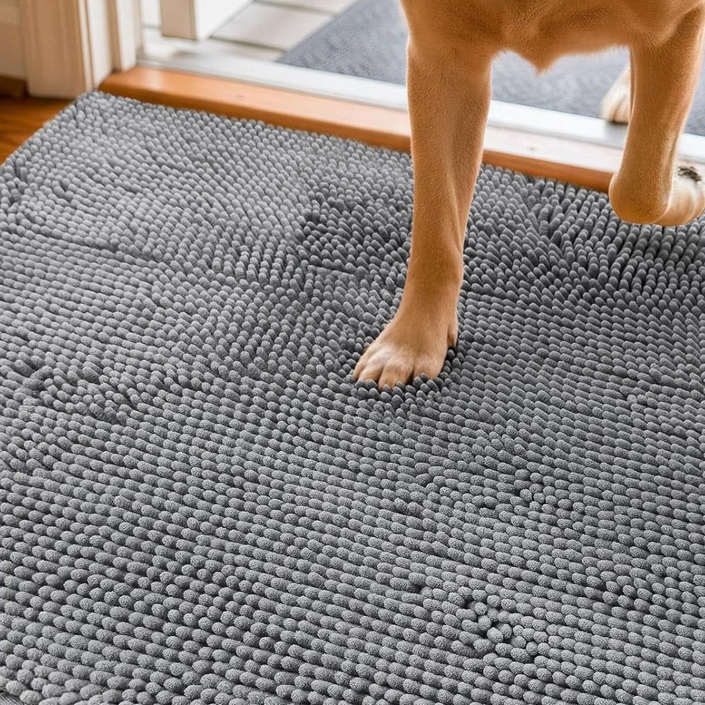 Absorbent Muddy Paw Door Mat - studio image 1
