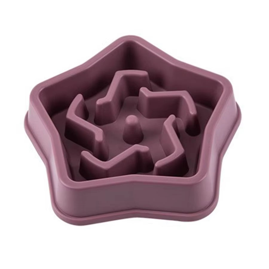 1Pc Dog Slow Food Bowl Plastic Anti-Choking Slow Eating Cloud Shape Large Dogs Prevent Vomiting and Protect Intestines
