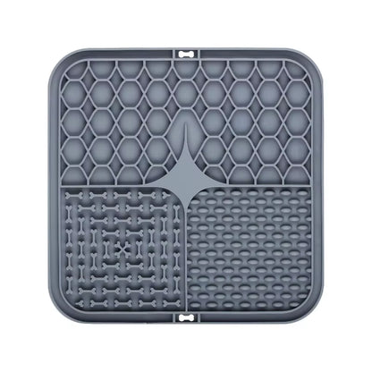 Pet Lick Silicone Mat Dogs Pet Slow Food Plate for Dog Bathing Distraction Silicone Dog Sucker Food Training Dog Feeder Supplies