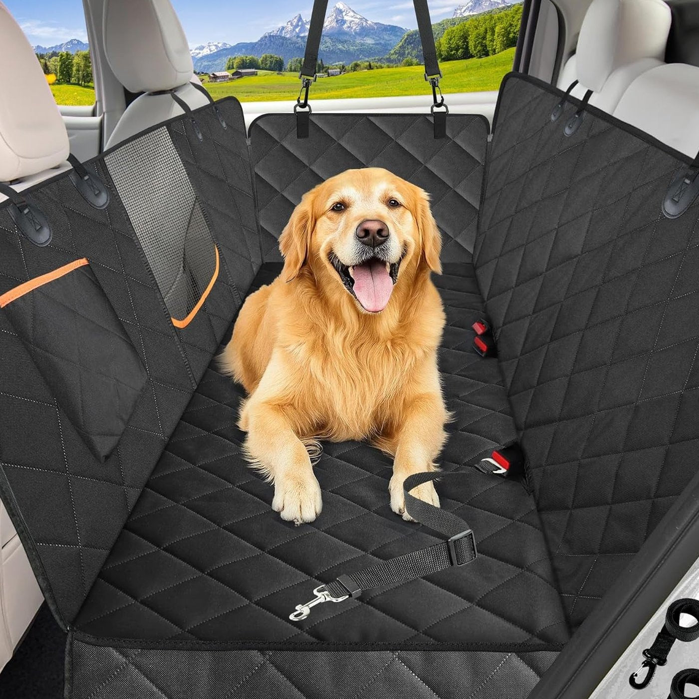 Waterproof Dog Car Hammock Seat Cover - studio image 1