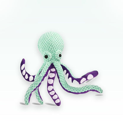 Plush Octopus Dog Toy - studio image 1