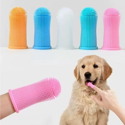 3-Sided Pet Toothbrush Dog Plastic Toothbrush Removing Tartar Cleaning Mouth Pet Care Cat Cleaning Mouth