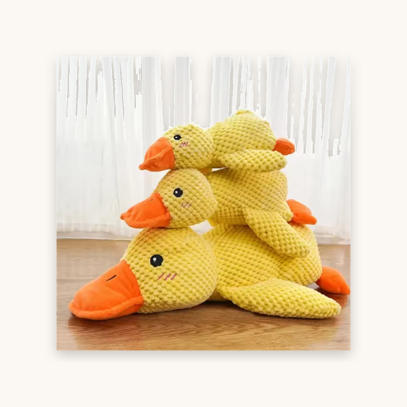 Juguete de pato de felpa para perro