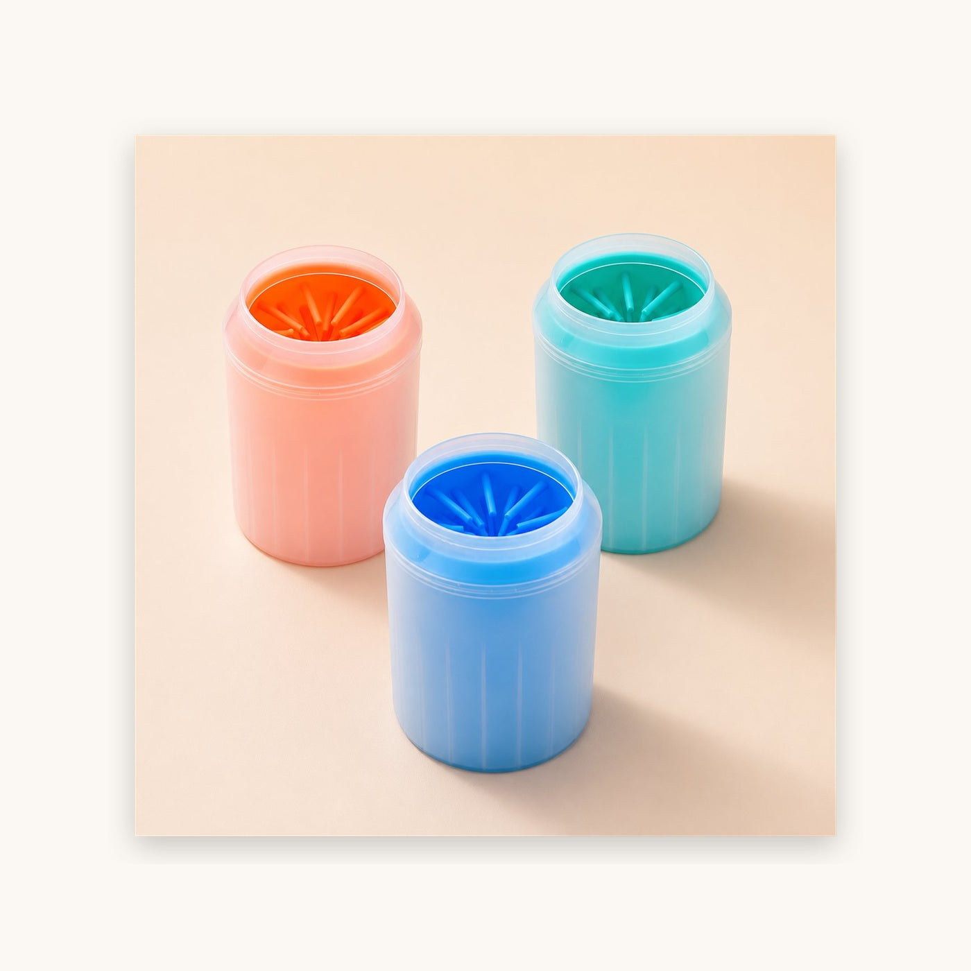 Vaso limpiador de patas portatil para perro
